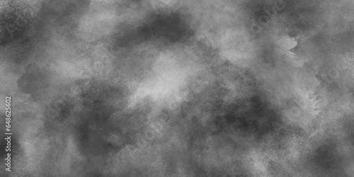 White realistic dust and smoke overlay on black background,Vignette texture in black and white color. Marble abstract background for advertisement.
