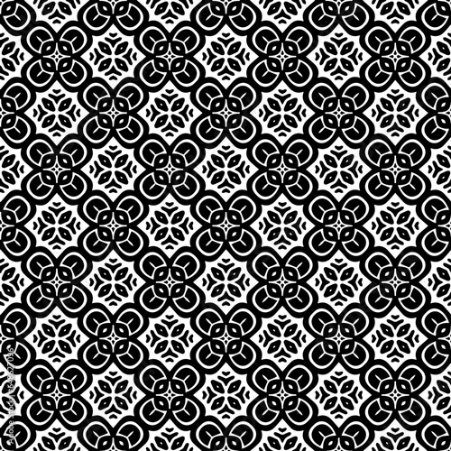 Black and white seamless pattern. Repeat pattern. Abstract background. Monochrome texture. Seamless texture for fashion, textile design, on wall paper, wrapping paper, fabrics and home decor.