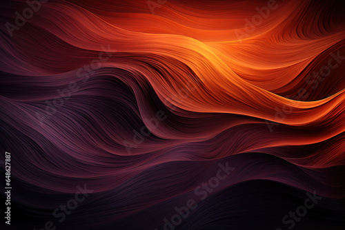 Dark orange and purple abstract texture with space for design. Gradient cherry gold vintage curve background for Halloween, Thanksgiving, and autumn.