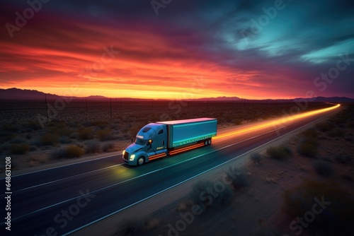 Truck at sunset © DVS