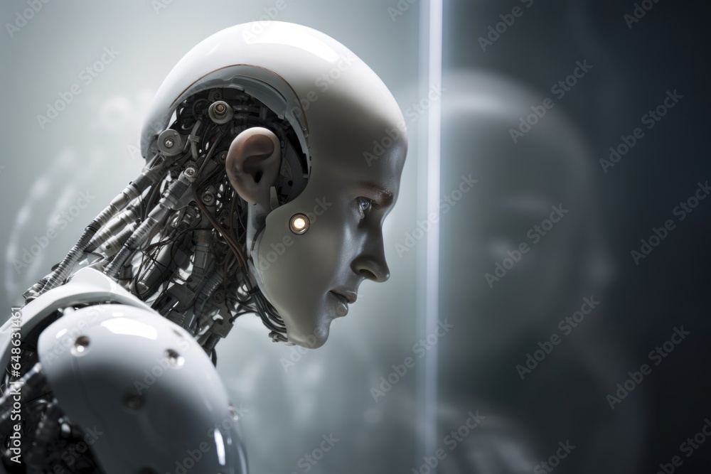 Futuristic Robot Side Profile Futuristic Robot Side Profile