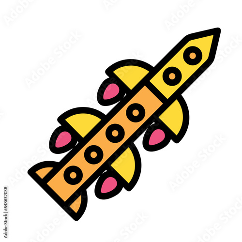 Rocket icon symbol future technology vector image. Illustration of spaceship flight rocket design image © Tristan