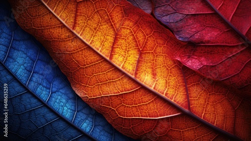 Leafy Dreamscape: Surreal Autumn Macro Texture 