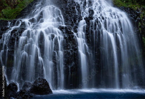 waterfall in basalt rock