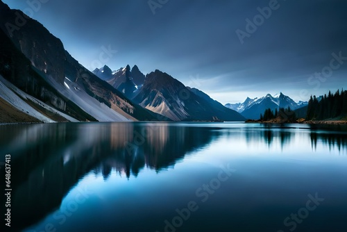 lake in the mountains