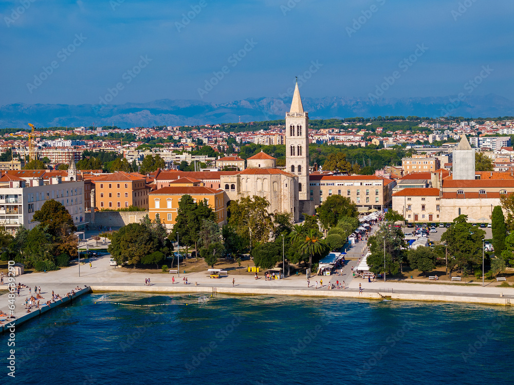 Aerial view of Zadar City, Croatia