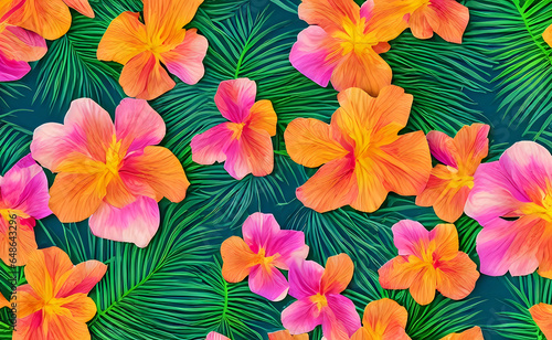 Tropical Flowers Patterns © julien.habis