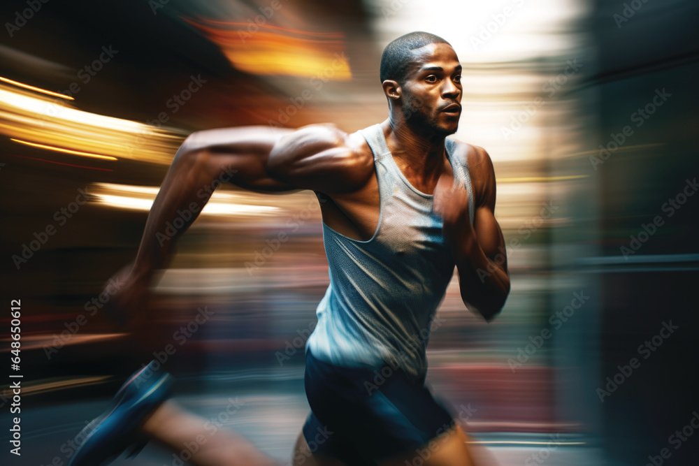 Blurred scene of athlete man running, sport activity action background. Blurred scene of athlete man running, sport activity action background.