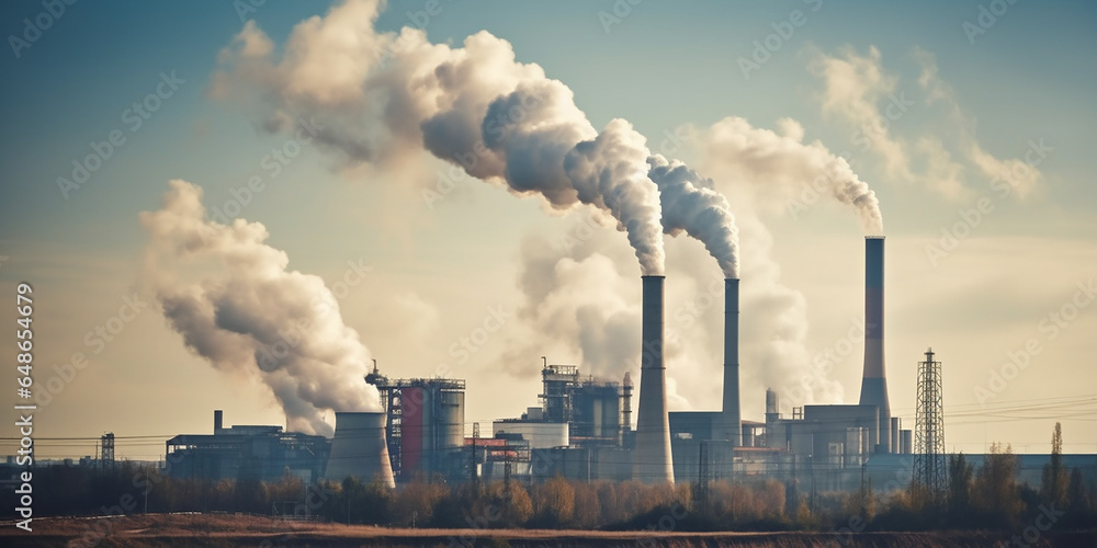 air emissions, factory, air pollution, environmental protection, responsible consumption, ecology, global warming