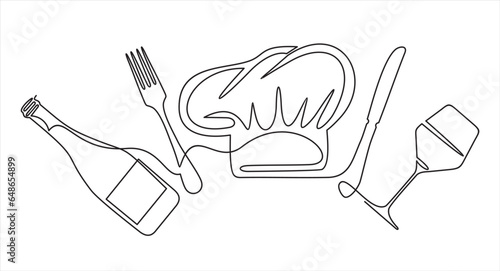 kitchen cap menu  line