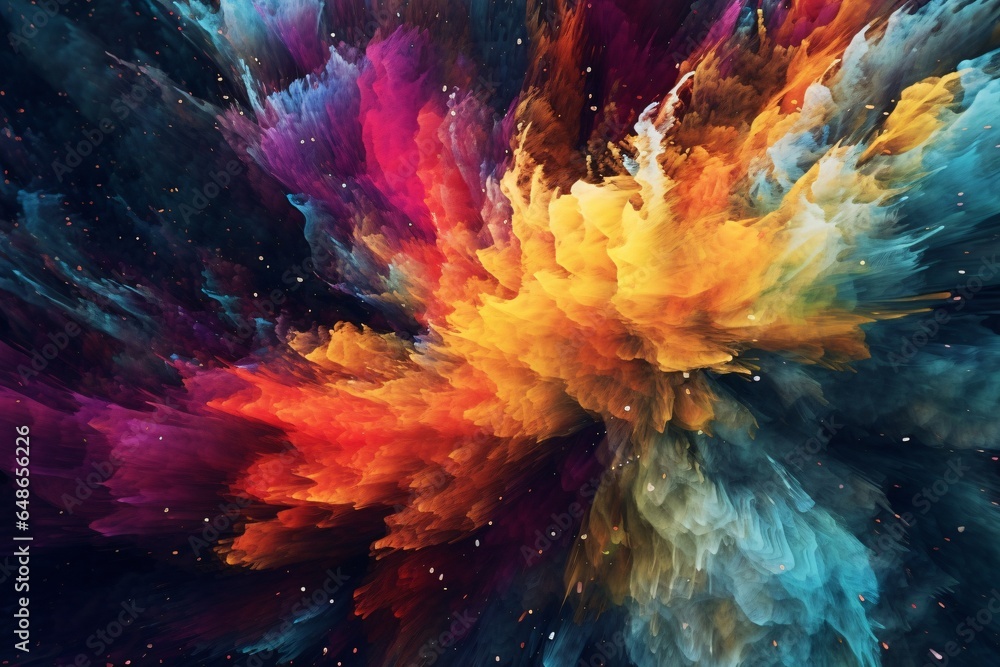 custom made wallpaper toronto digitalWatercolor abstract background with red, orange and blue splashes. Abstract background, Colorful ink splash on white background.