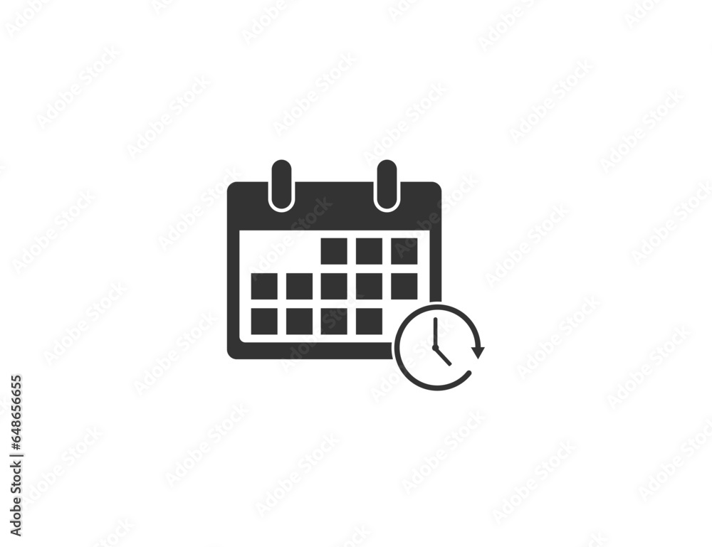 Overtime, time icon. Vector illustration. Overtime, time icon. Vector illustration.