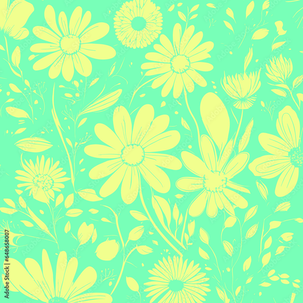 seamless pattern with flowers seamless pattern with flowers
