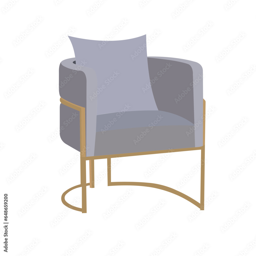 Classic wooden chair vector illustration. Classic wooden chair vector illustration.