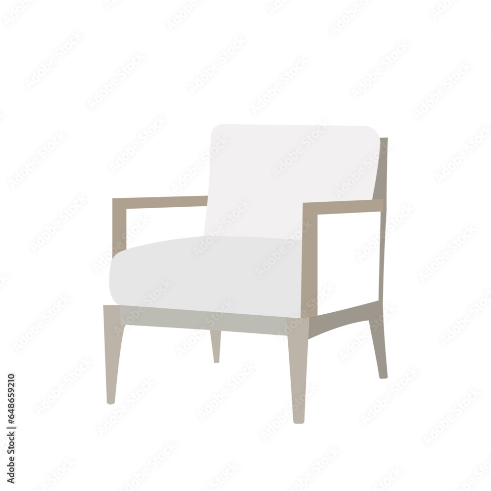 Classic wooden chair vector illustration. Classic wooden chair vector illustration.