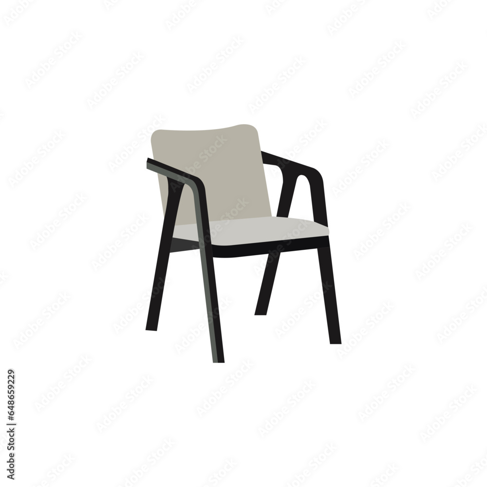 Classic wooden chair vector illustration. Classic wooden chair vector illustration.