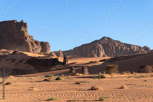 Paisajes del Parque Nacional del Tadrart, Argelia