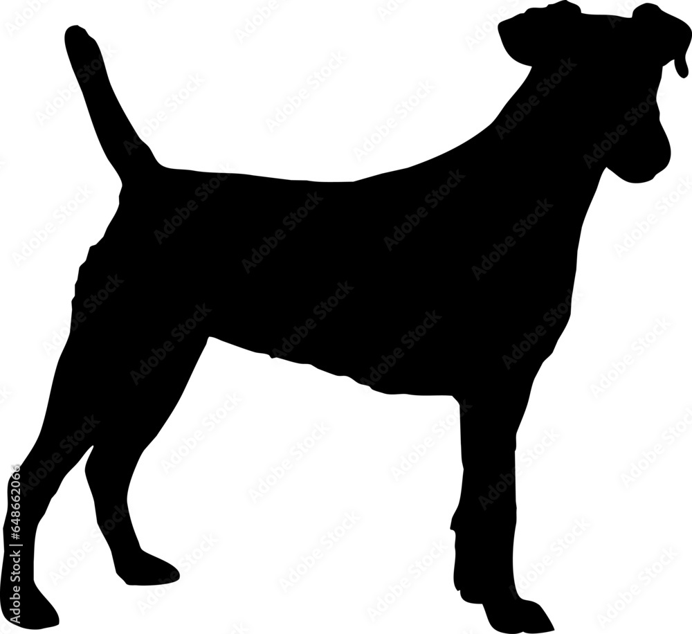 Dog silhouette sign vector illustration. Black dog or wolf shape over white background. Protection concept. Vet clinics logo conceptual illustration Dog silhouette sign vector illustration. Black dog or wolf shape over white background. Protection concept. Vet clinics logo conceptual illustration