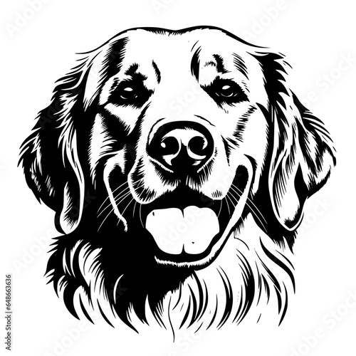 golden retriever vector