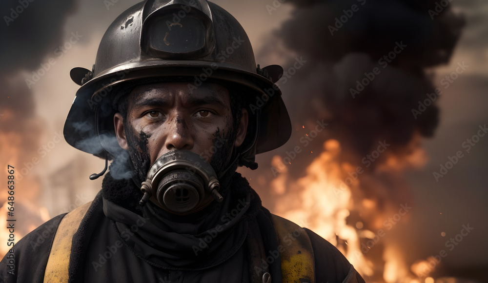 fireman in action fireman in action