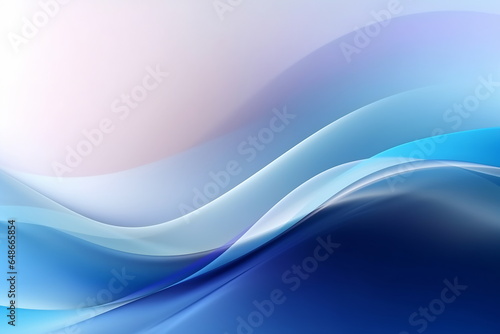 Curved wave in motion. Blue purple wallpaper background