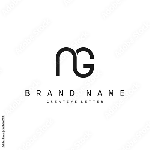 Monogram letter mg logo