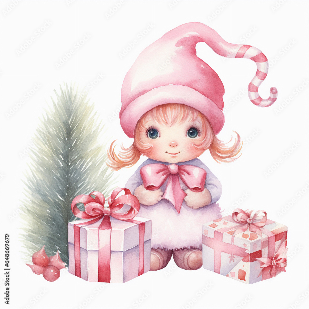 little girl with gift box christmas clip art little girl with gift box christmas clip art
