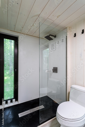 Fotografía Modern Scandinavian style tiny house interiors