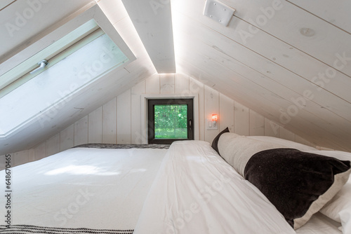 Fotomural Modern Scandinavian style tiny house interiors