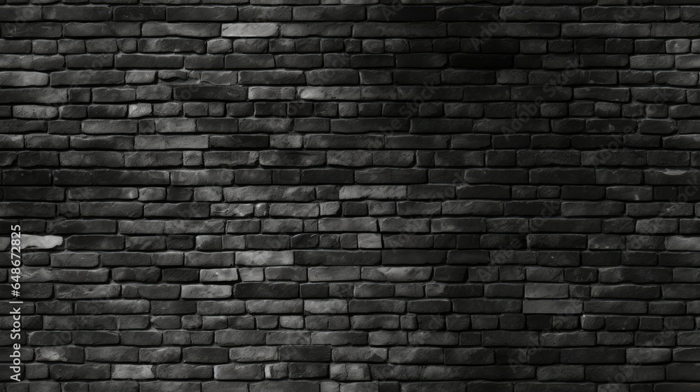 a black brick wall texture. The vintage wallpaper adds a touch of nostalgia, making it suitable for both traditional and modern interior design. SEAMLESS PATTERN. SEAMLESS WALLPAPER.