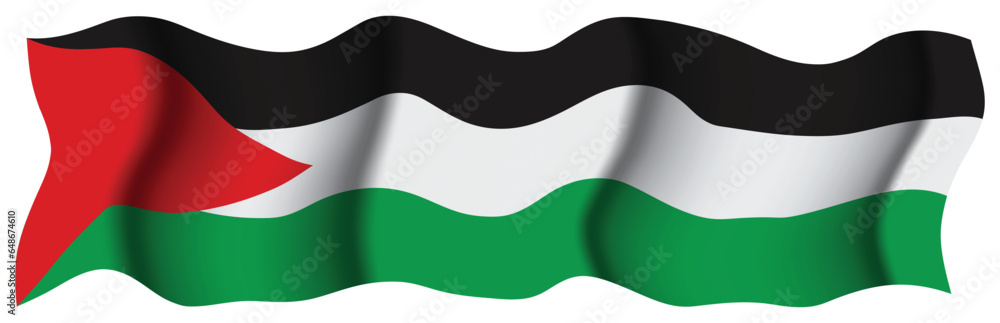 Naklejka premium Palestine flag vector