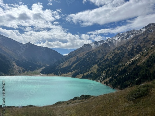 Fototapeta Naklejka Na Ścianę i Meble -  Big Almaty Lake National Park in Almaty region in Kazakhstan