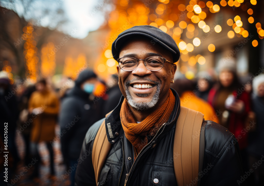 A smiling man wearing a hat and glasses. A man with a hat and glasses smiles at the camera A smiling man wearing a hat and glasses. A man with a hat and glasses smiles at the camera