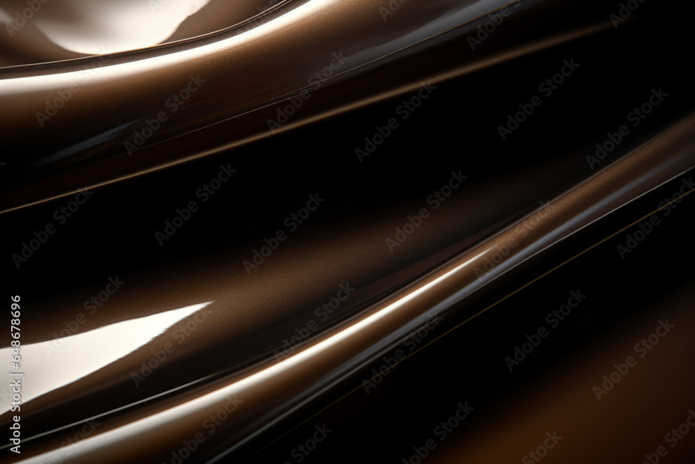 An abstract image of golden light streaks on a dark background