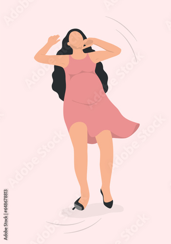 Pregnant woman with a Sprained Ankle