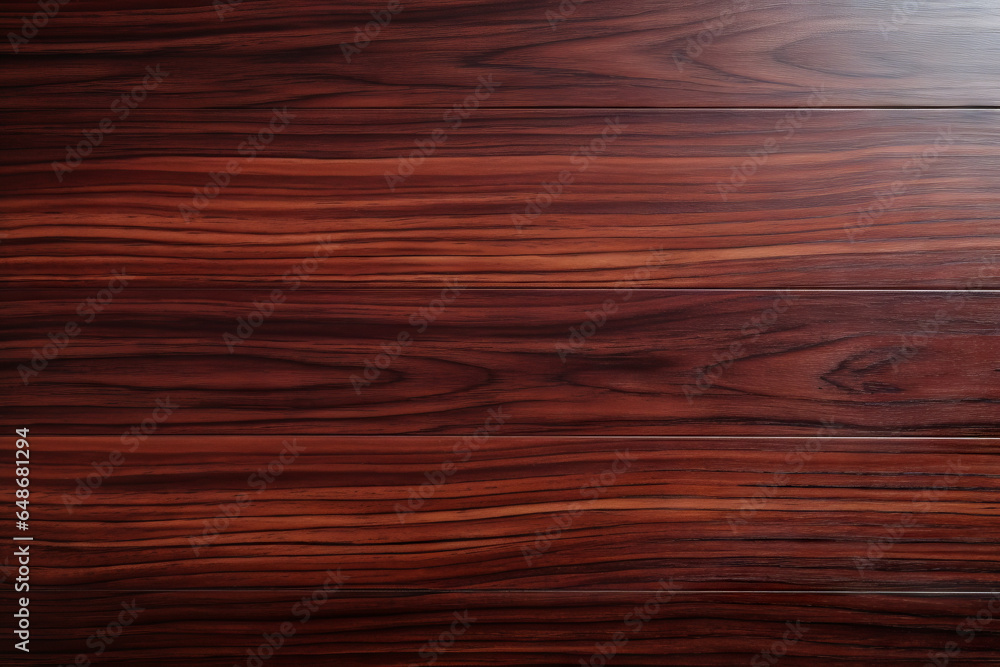 A close up of a dark brown wooden surface with a polished finish and a wavy grainy texture A close up of a dark brown wooden surface with a polished finish and a wavy grainy texture
