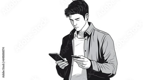 Wallpaper Mural ストリート,男の子,男,モノクロ,かっこいい,おしゃれ,キャラクター, Torontodigital.ca