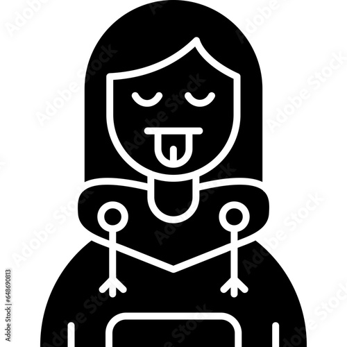 Cute Teenage Girl Icon