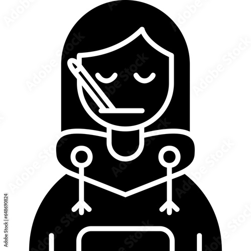 Sick Teenage Girl Icon