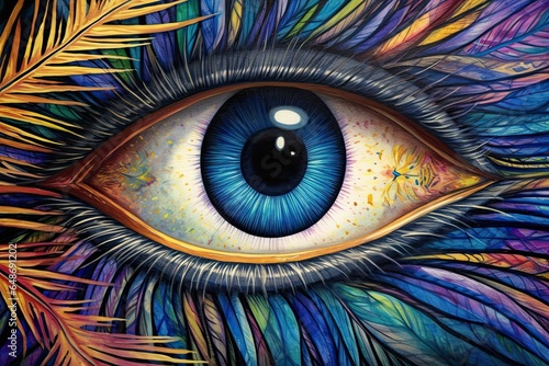 Enigmatic Eyes: Windows to the Soul - Love, Hope, Sorrow, and the Sparkle of Dreams in a Reflecting Kaleidoscope, generative AI