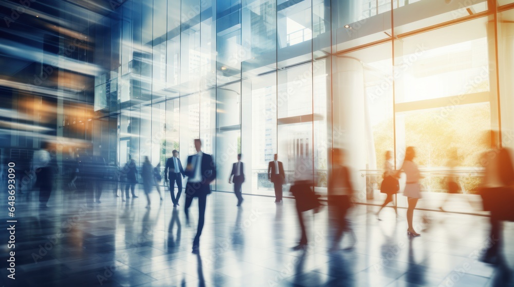 © JK2507 - blurred crowd of people, blurred business people at a business center © JK2507 - blurred crowd of people, blurred business people at a business center