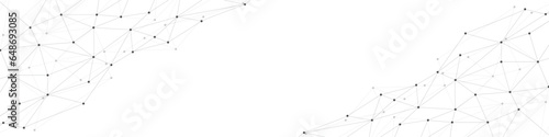 Abstract geometric background. Plexus mesh backdrop. Vector