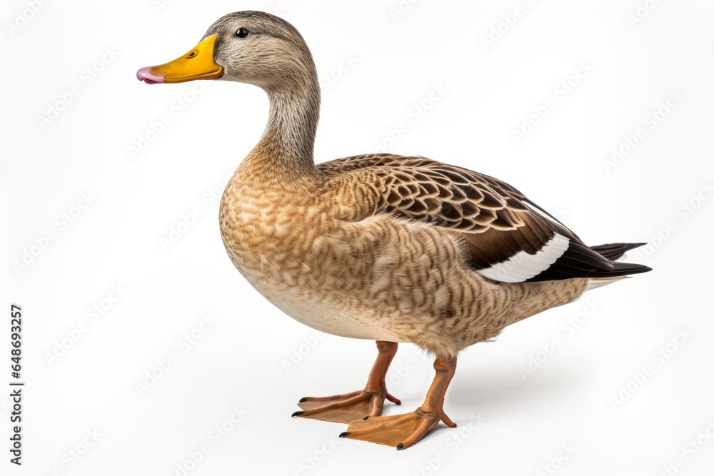 Duck, blank for design. Bird close-up. Background with place for text Duck, blank for design. Bird close-up. Background with place for text