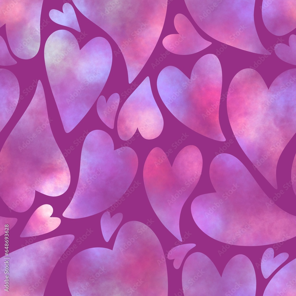 Valentines hearts seamless cartoon love pattern for wrapping paper and fabrics and kids clothes print and festive Valentines hearts seamless cartoon love pattern for wrapping paper and fabrics and kids clothes print and festive