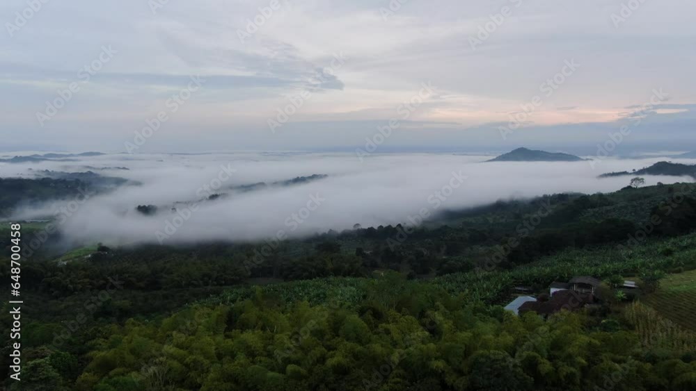 Aerial view of sky and earth with haze effect Aerial view of sky and earth with haze effect