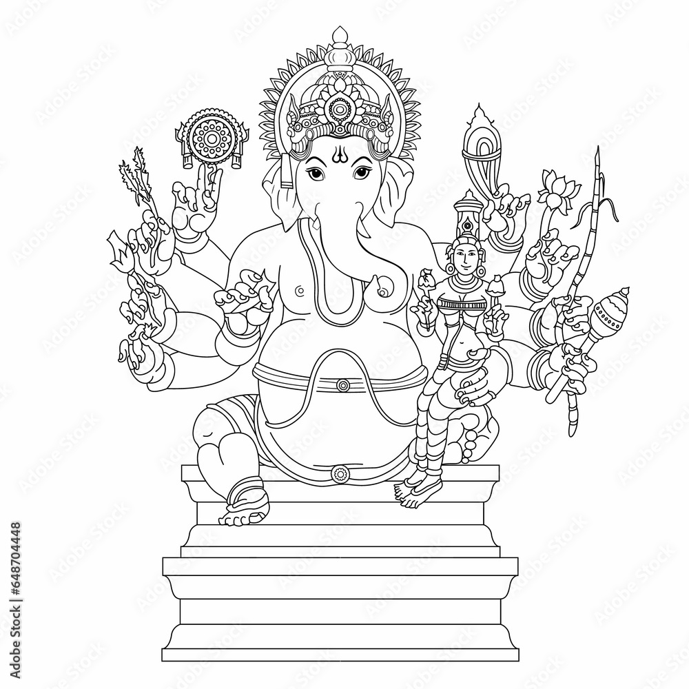 Mahaganapati, Hindu deity, Lord Ganesha, Elephant-headed god, Remover