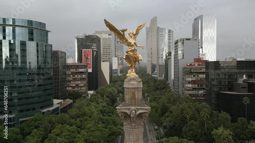 Angel de la independencia top view Mexico City