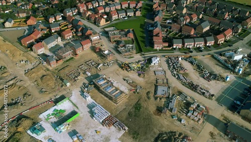 Wallpaper Mural 4k Aerial view of building site in the countryside Torontodigital.ca