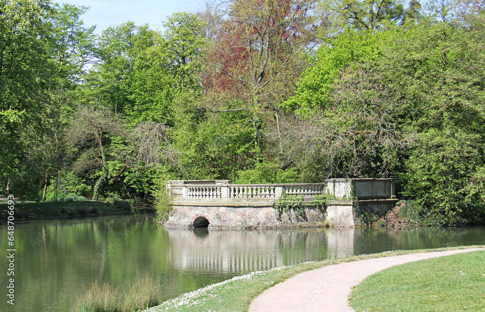 Park de l'Orangerie located in Strasbourg Alsace France