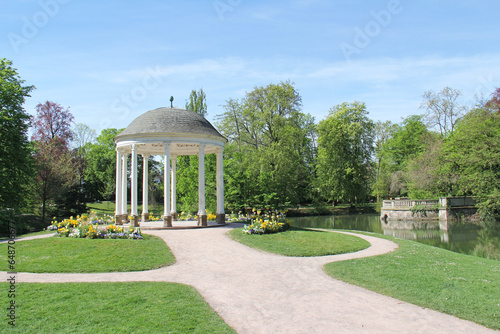 Obraz na płótnie Park de l'Orangerie located in Strasbourg Alsace France w salonie